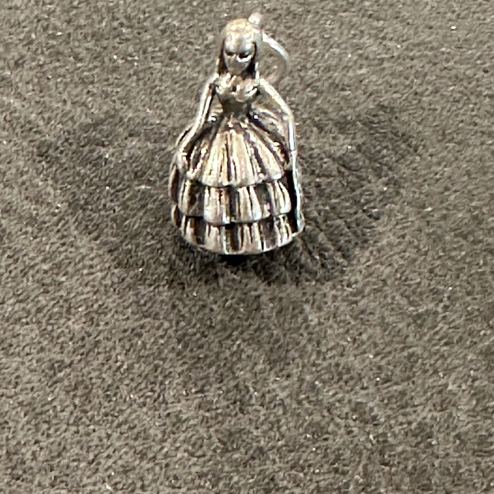 Antique Sterling Silver Southern Belle Charm